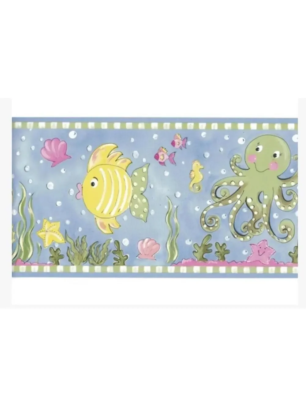 Chesapeake Wall Coverings Aquarium Kids Border 5 Yards New Sealed